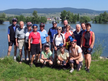 gruppe am rhein